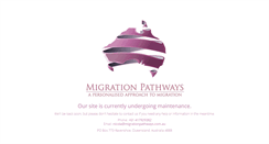 Desktop Screenshot of migrationpathways.com.au